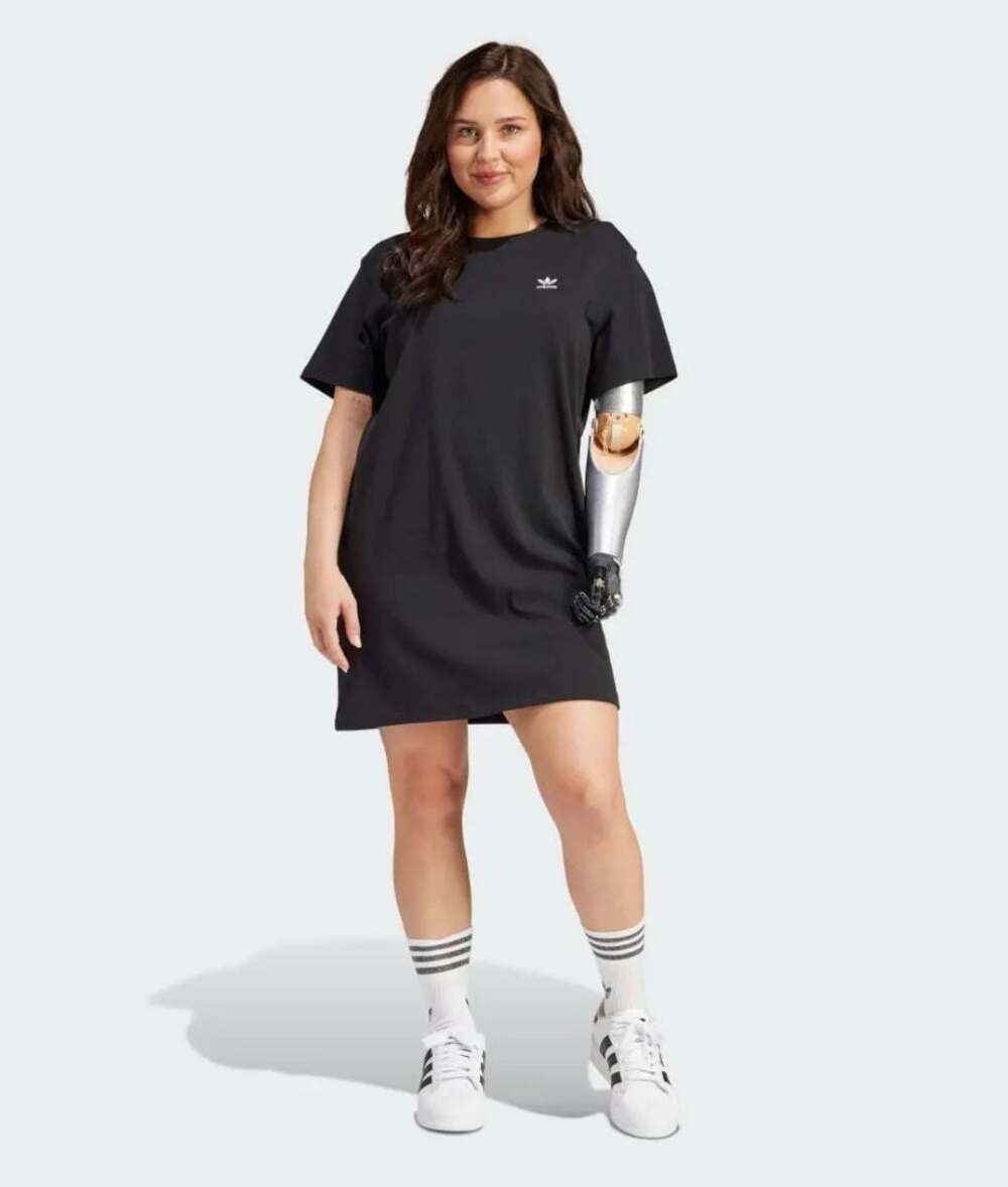 Adidas Originals Trefoil Dress Plus Size Black 1X